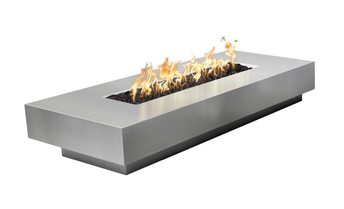 The Outdoor Plus Cabo Linear Metal Collection Fire Pit - 66 inch
