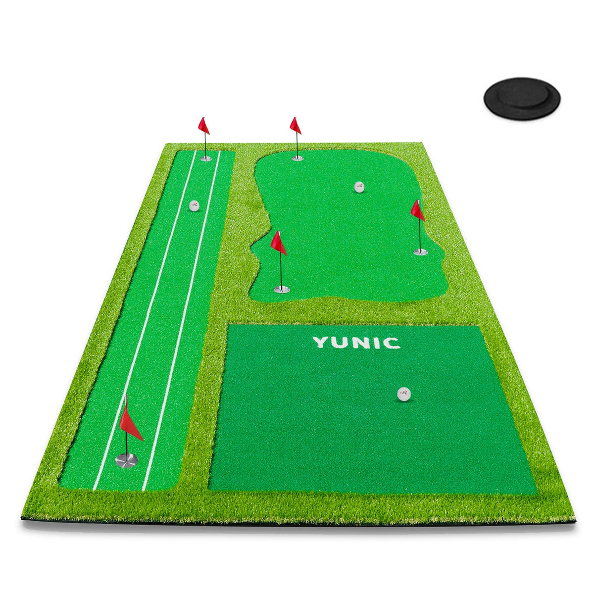 Yunic Style A Putting Green with Slope - 8 x 16 or 10 x 16 ft