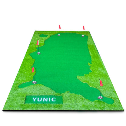 Yunic US Map Putting Green with Slope - 8 x 16 or 10 x 16 ft