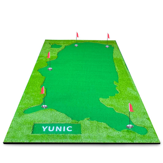 Yunic US Map Putting Green with Slope - 8 x 16 or 10 x 16 ft
