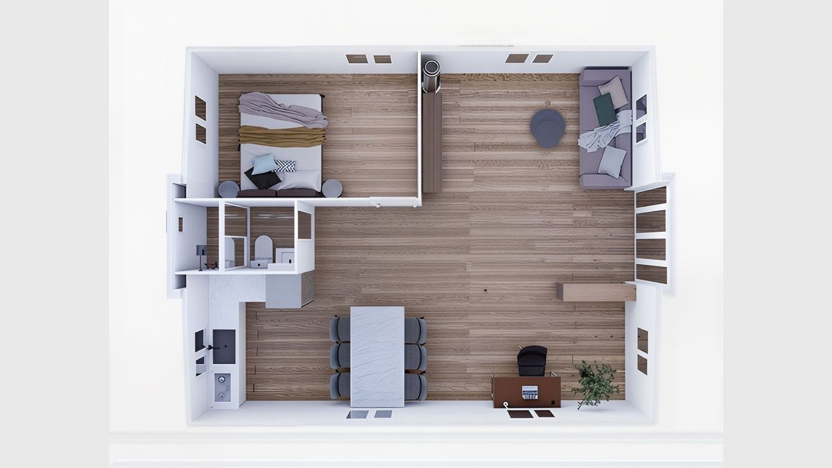 Haven Nest – 30' Expandable Container Home | 2 Bedrooms | Full Bath, Kitchen, Living Room | 585 SF Modular Tiny Home