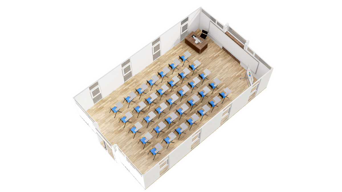 Grand Luxe – 40'+ Expandable Portable Classrooms | Modular Unit | Rapid-Deploy Learning Space | Communal Multi-Purpose Building