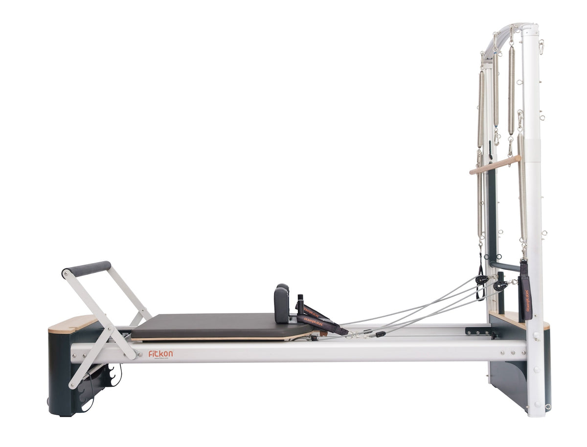 Fitkon™ Pro Plus Pilates Reformer with Tower - 98.5 x 27 x 76 inch