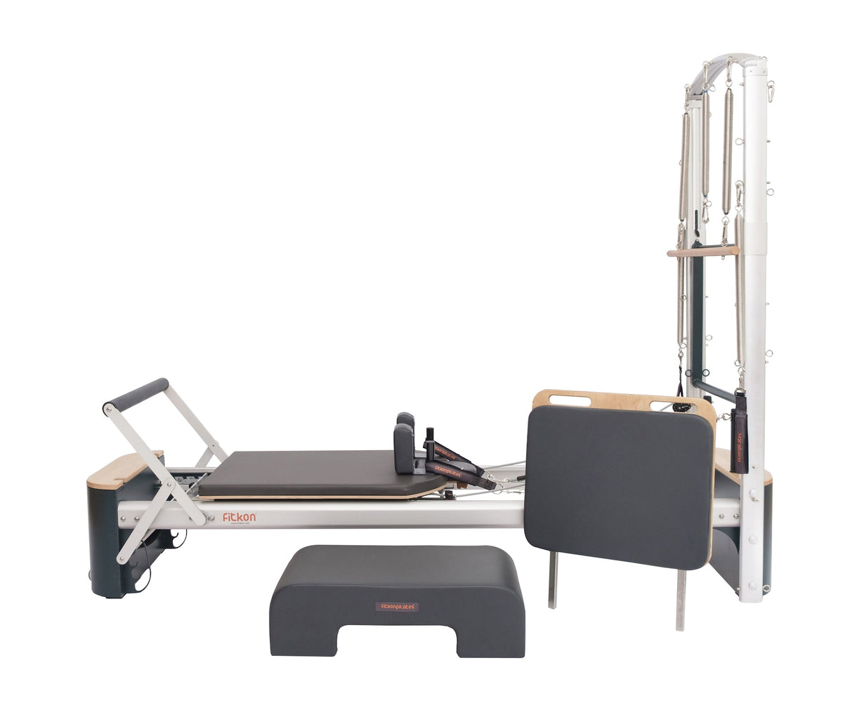 Fitkon™ Pro Plus Pilates Reformer with Tower - 98.5 x 27 x 76 inch