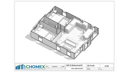 Haven Nest – 30' Expandable Container Home | 2 Bedrooms | Full Bath, Kitchen, Living Room | 585 SF Modular Tiny Home