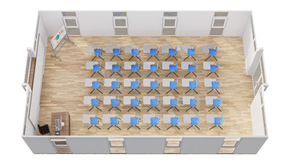 Grand Luxe – 40'+ Expandable Portable Classrooms | Modular Unit | Rapid-Deploy Learning Space | Communal Multi-Purpose Building