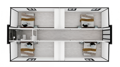 Vista Bode – 40' Expandable Container Home | 3 Bedrooms | Full Bath, Kitchen, Living Room (775 SF)