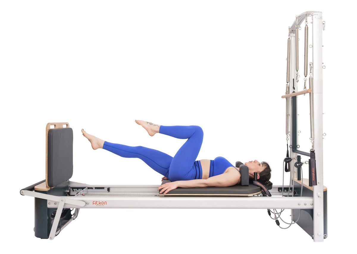 Fitkon™ Pro Plus Pilates Reformer with Tower - 98.5 x 27 x 76 inch