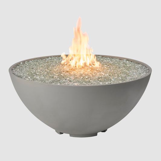 Cove Concrete Edge Gas Fire Pit Bowl 42"