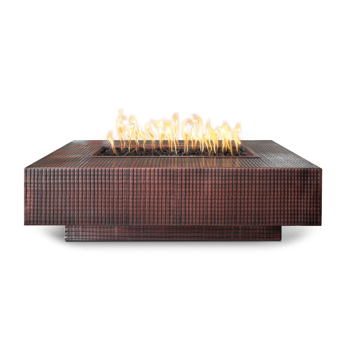 The Outdoor Plus Cabo Linear Metal Collection Fire Pit - 66 inch