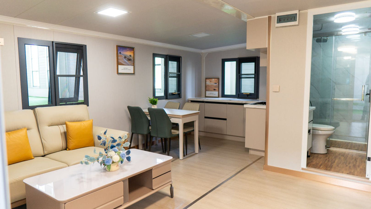 Haven Nest – 30' Expandable Container Home | 2 Bedrooms | Full Bath, Kitchen, Living Room | 585 SF Modular Tiny Home