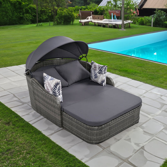 Go Outdoor Canopy Daybed - Gray
