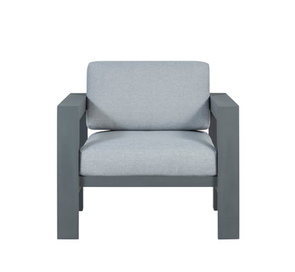 Sardinia Aluminum Frame Outdoor Sofa Set - Gray Cushions