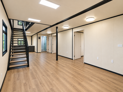 Grand Duo – 40' + 20' Two-Story Expandable Container Home | 4 Bedrooms | 2 Full Baths | Kitchen, Living, & Rooftop Terrace | ~1,250 SF
