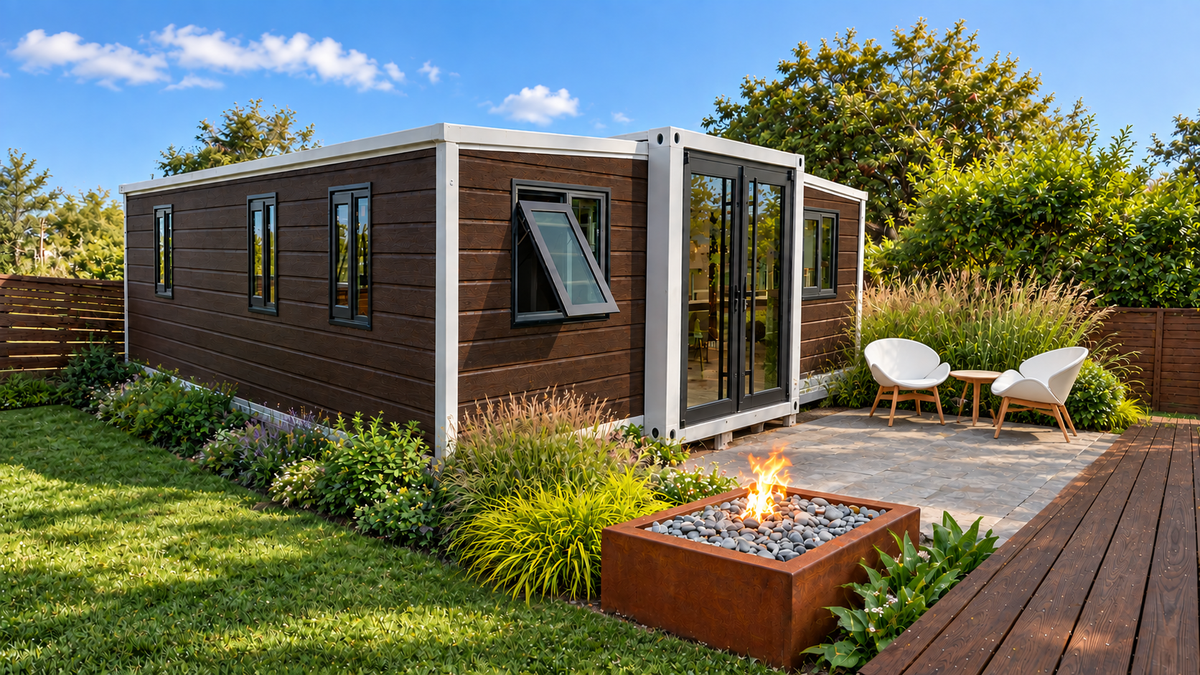 Haven Nest – 30' Expandable Container Home | 2 Bedrooms | Full Bath, Kitchen, Living Room | 585 SF Modular Tiny Home