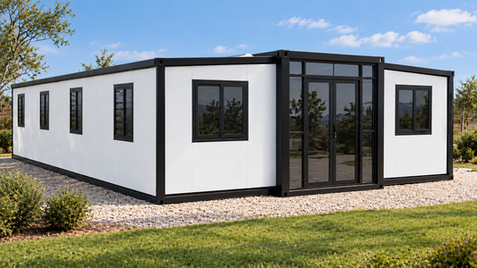 Vista Bode – 40' Expandable Container Office | Expandable Portable Workspace | Off-Grid & Remote Office Solution