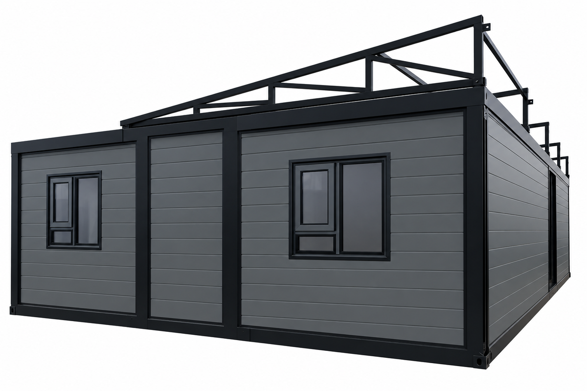 40' Double Expandable Modular Office Complex | 6 Private Offices, Reception, Kitchen & 2 Bathrooms | 1550 SF