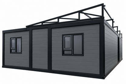 40' Double Expandable Modular Office Complex | 6 Private Offices, Reception, Kitchen & 2 Bathrooms | 1550 SF