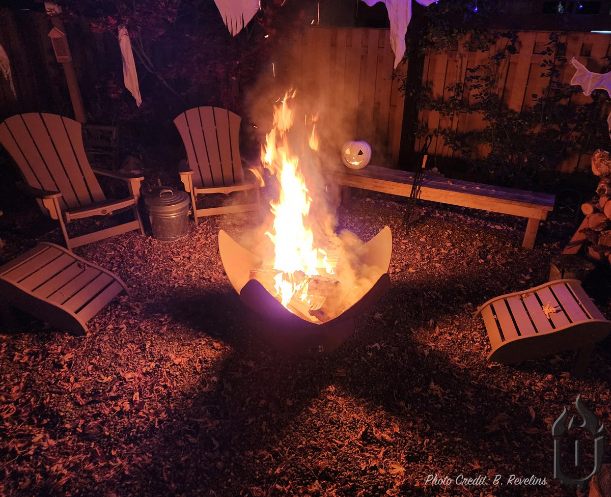 Ohio Flame Fire Flower Fire Bowl with Standard Base - 30, 37 or 41 inch