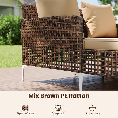 Outdoor Rattan Double Daybed - 2-Person