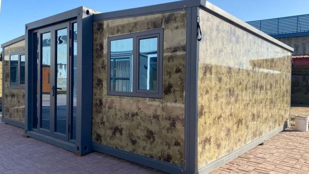 Duo Mod – 20' Hunting Cabin Tiny Home | 2 Bedroom | Full Bath, Kitchen, Dinette & Living Room | 385 SF Tiny Home Rustic Camouflage Design Perfect for Outdoor Enthusiasts