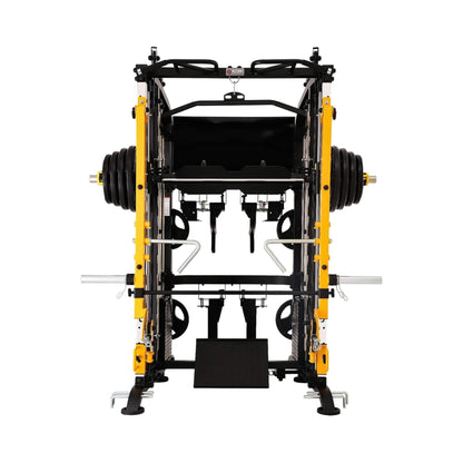 Saksby SAK21836 All-In-One Full-Body Smith Machine - Dual 220 lb Weight Stacks