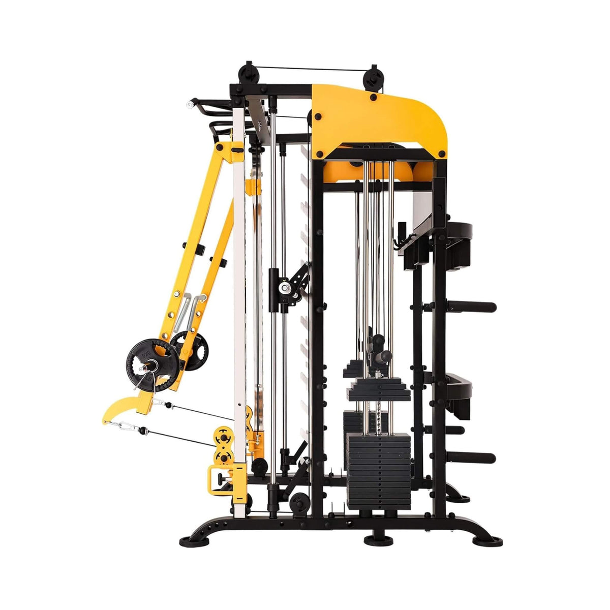 Saksby SAK21836 All-In-One Full-Body Smith Machine - Dual 220 lb Weight Stacks